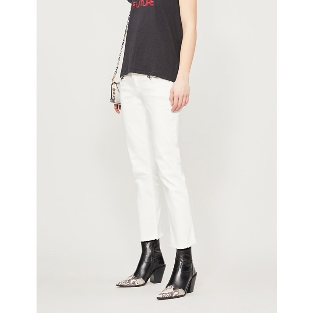NWT- ZADIG&VOLTAIRE  Ava Raw-Hem Skinny High-Rise Jeans - Judo Size 25